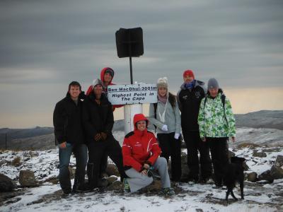Making it to the top of Ben Mac Dhui - The highest point in the Cape
