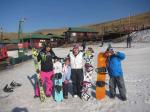 Snowboarders having a great time at Tiffindell